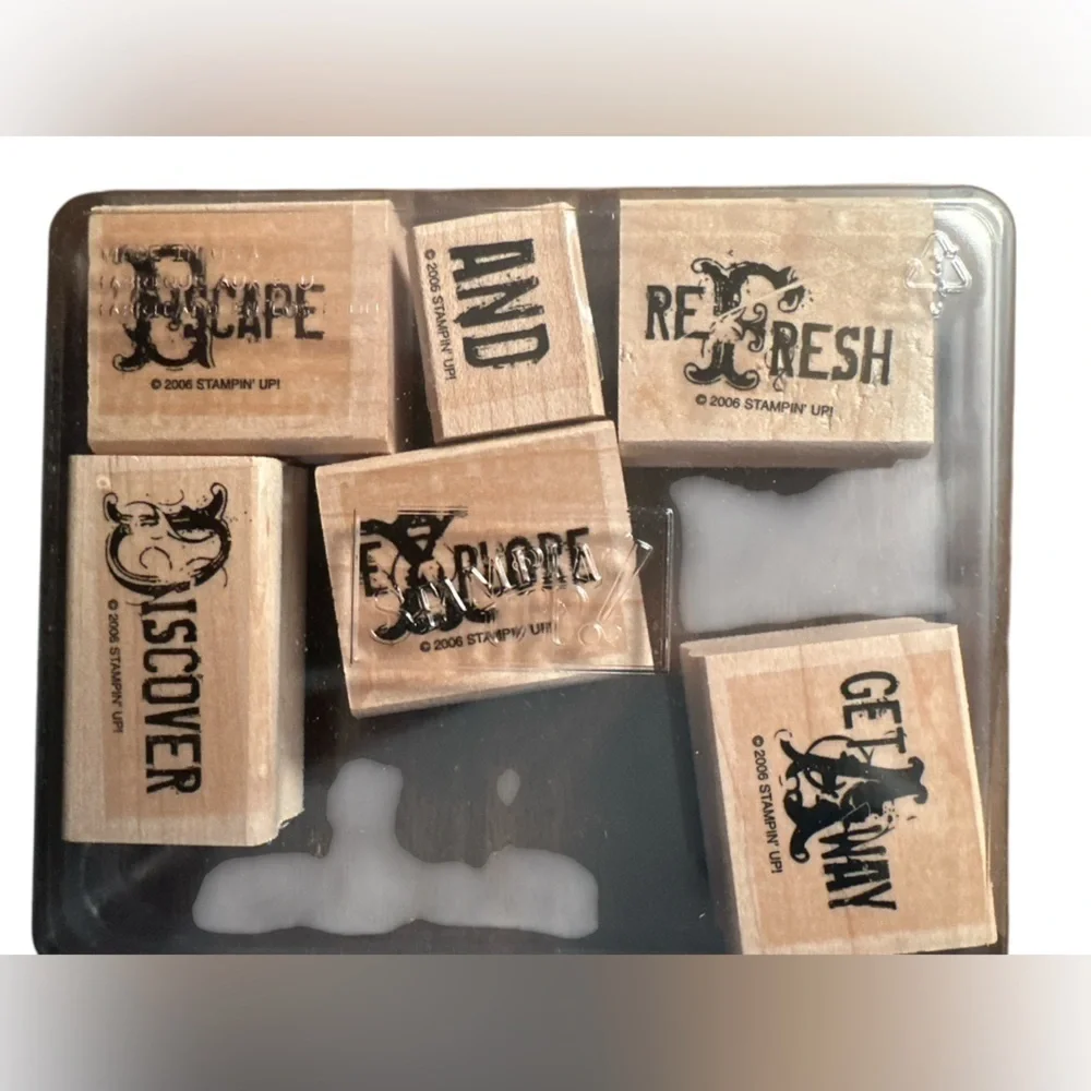 Stampin Up Two Sets Travel beach Stamps Retired New